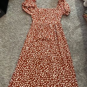 Burnt Orange Women’s Small Long Dress 2 slight stains